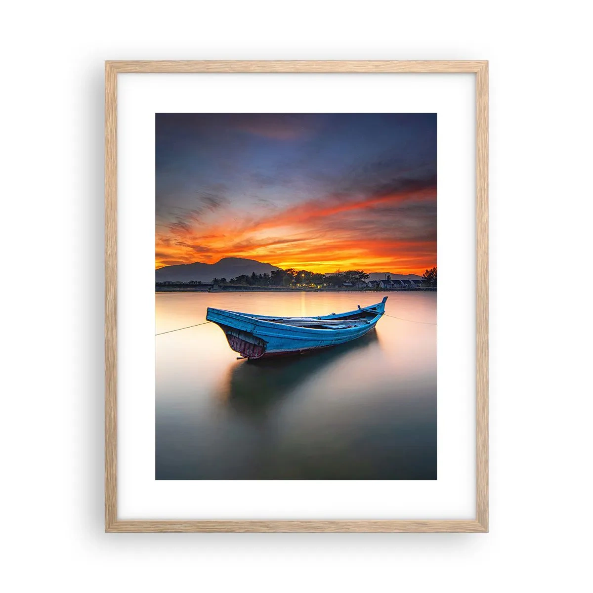 Plakat w ramie jasny dąb - Nadchodzi dobra noc - 40x50 cm