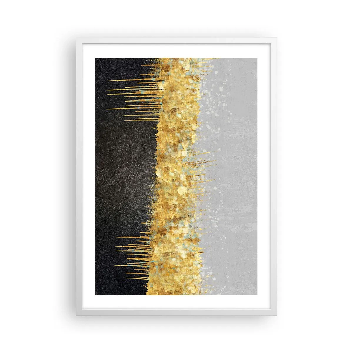 Plakat w białej ramie - W głąb i ku górze - 50x70 cm