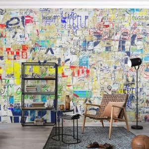 Fototapeta Standard Eco - Po prostu cieszy oczy - Graffiti, Mural, Młodzież - 250x175 cm