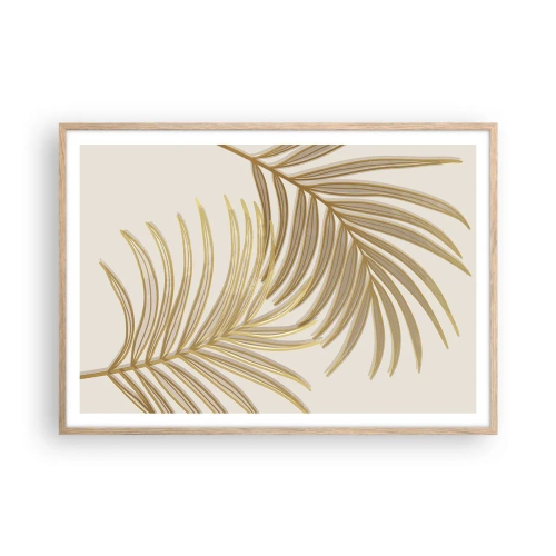 Plakat w ramie jasny dąb - Złota Palma! - 100x70 cm