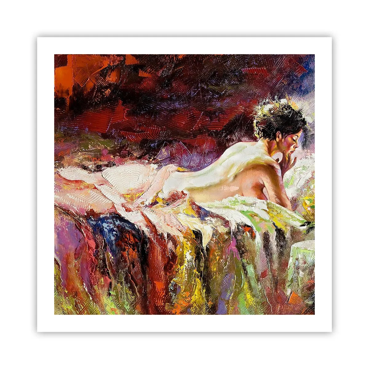 Plakat - Zamyślona Wenus - 60x60 cm