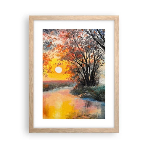 Plakat w ramie jasny dąb - Jesienne klimaty - 30x40 cm
