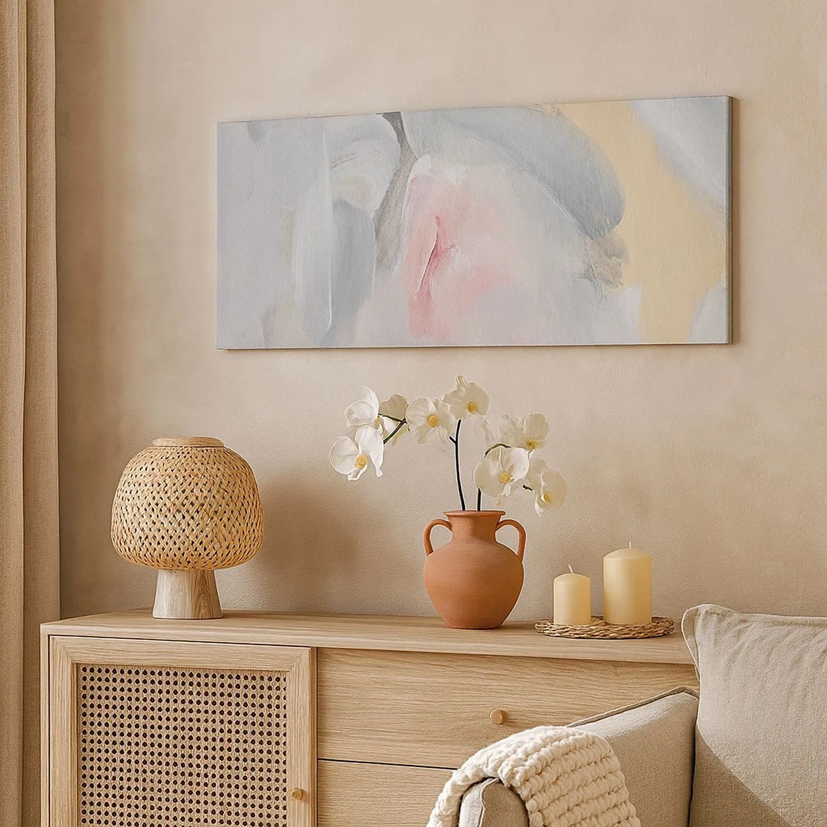 Obraz na płótnie - W pastelowym świecie - 100x40 cm