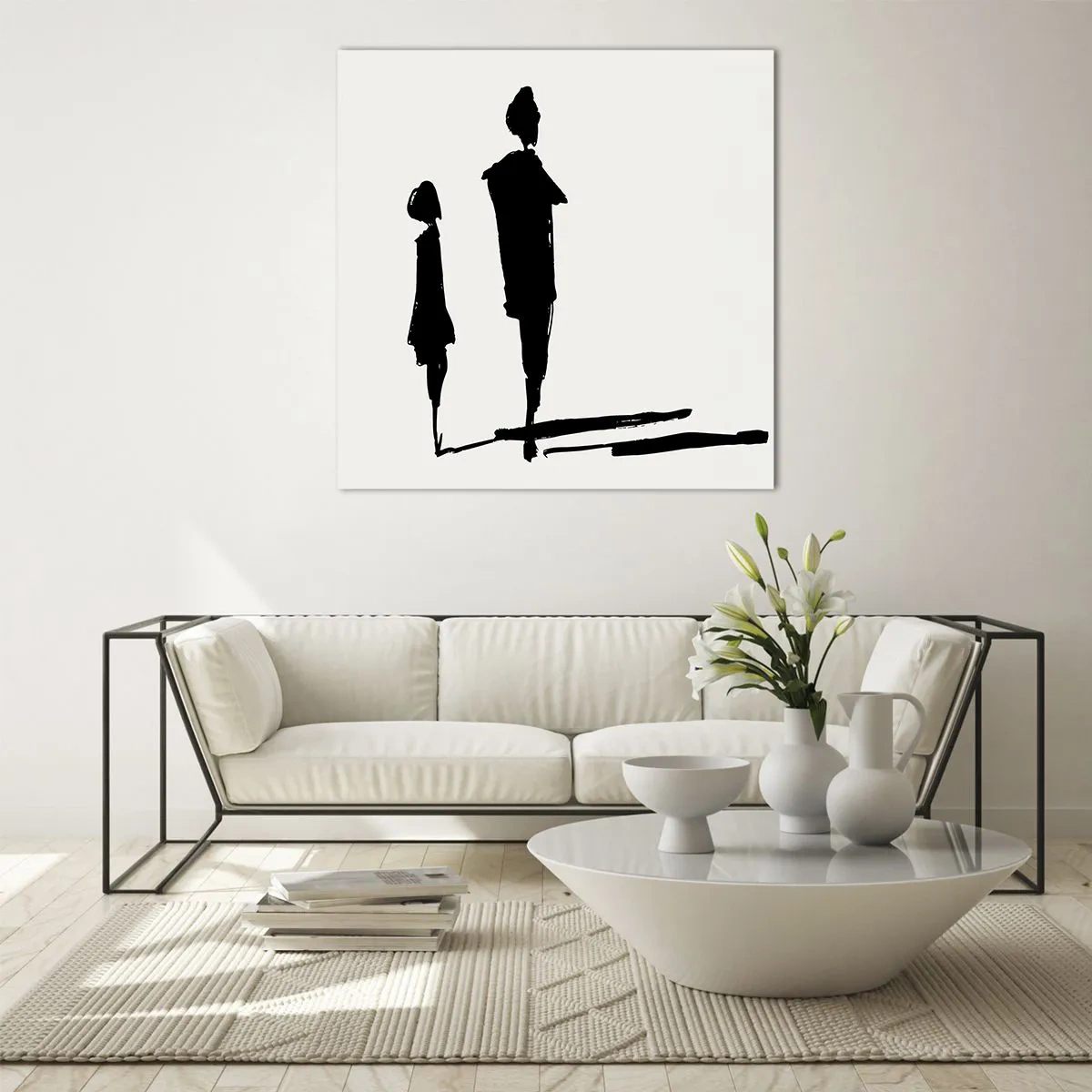 Obraz na szkle - Na pewno razem? - 50x50 cm