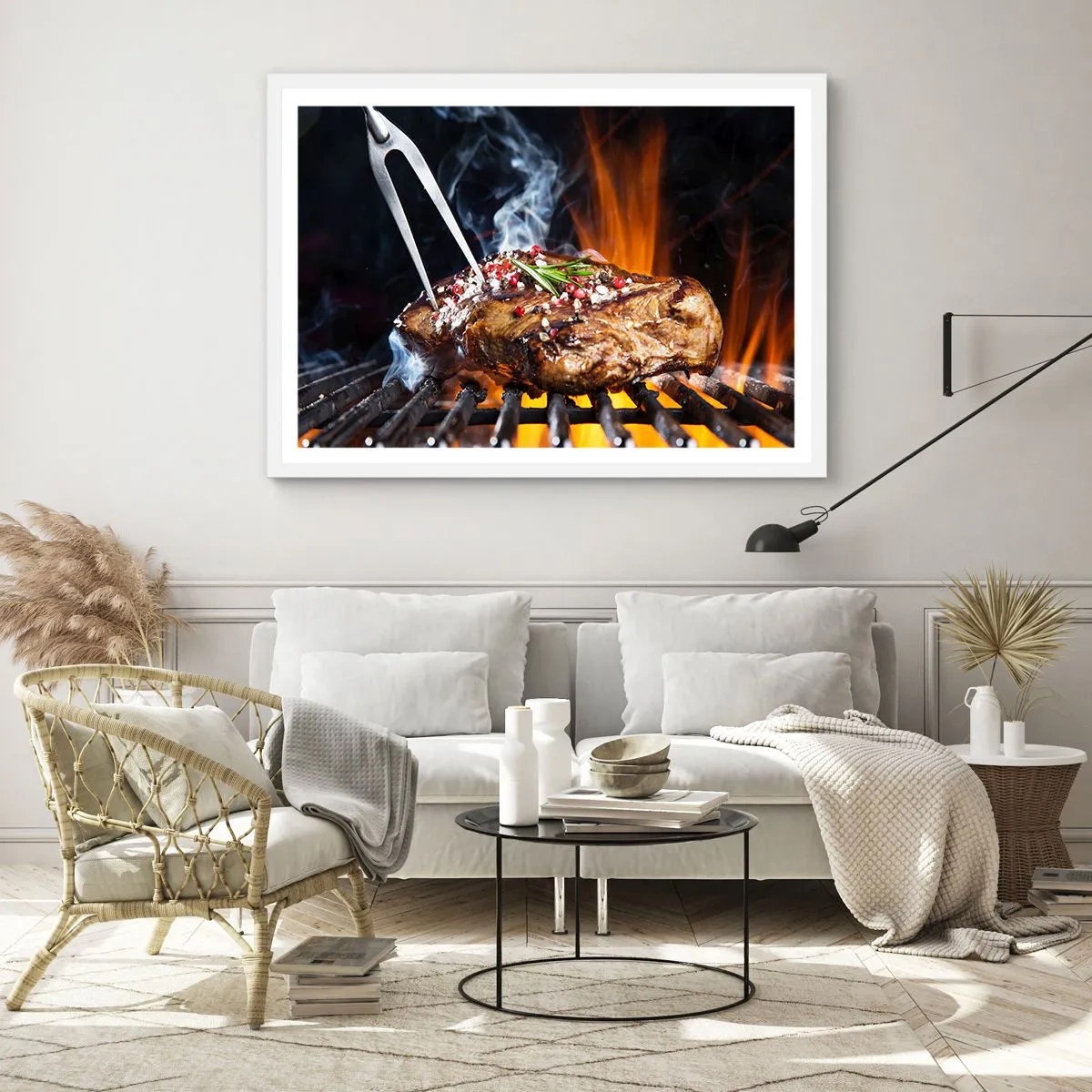 Plakat w białej ramie - Soczyste i wonne - 50x40 cm