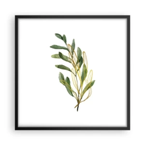 Plakat w czarnej ramie - Wszystko co dobre - 50x50 cm