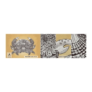 Fototapeta Próbka Premium Sand - Opowieści Pana Kraba - Krab, Zwierzęta, Rysunek - 100x30 cm
