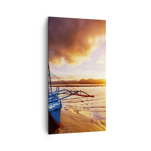 Obraz na płótnie - Po całym dniu wyciągnąć się na piasku - 55x100 cm
