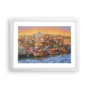 Plakat w białej ramie - Stambulska opowieść - 40x30 cm