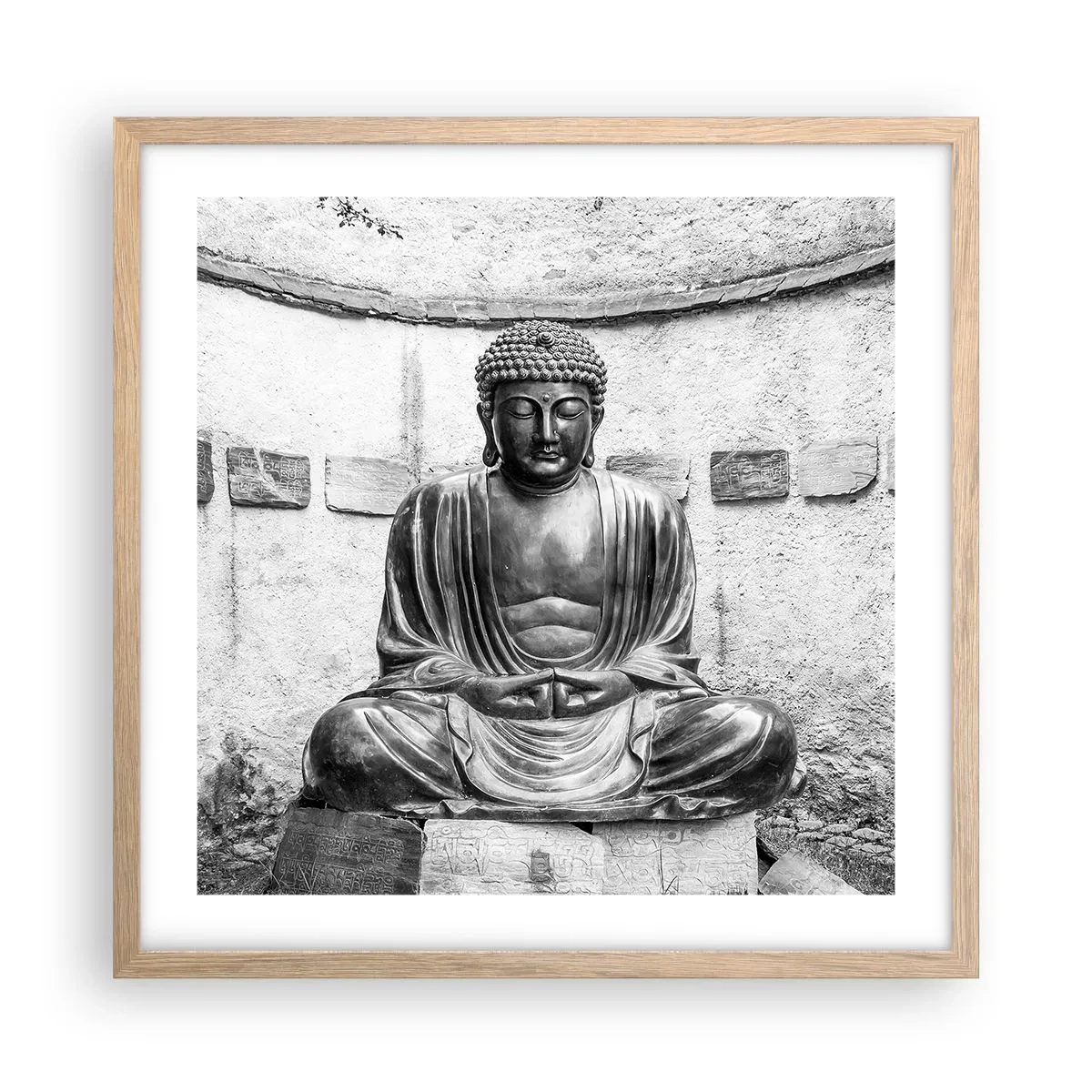 Plakat w ramie jasny dąb - U źródeł spokoju - 50x50 cm