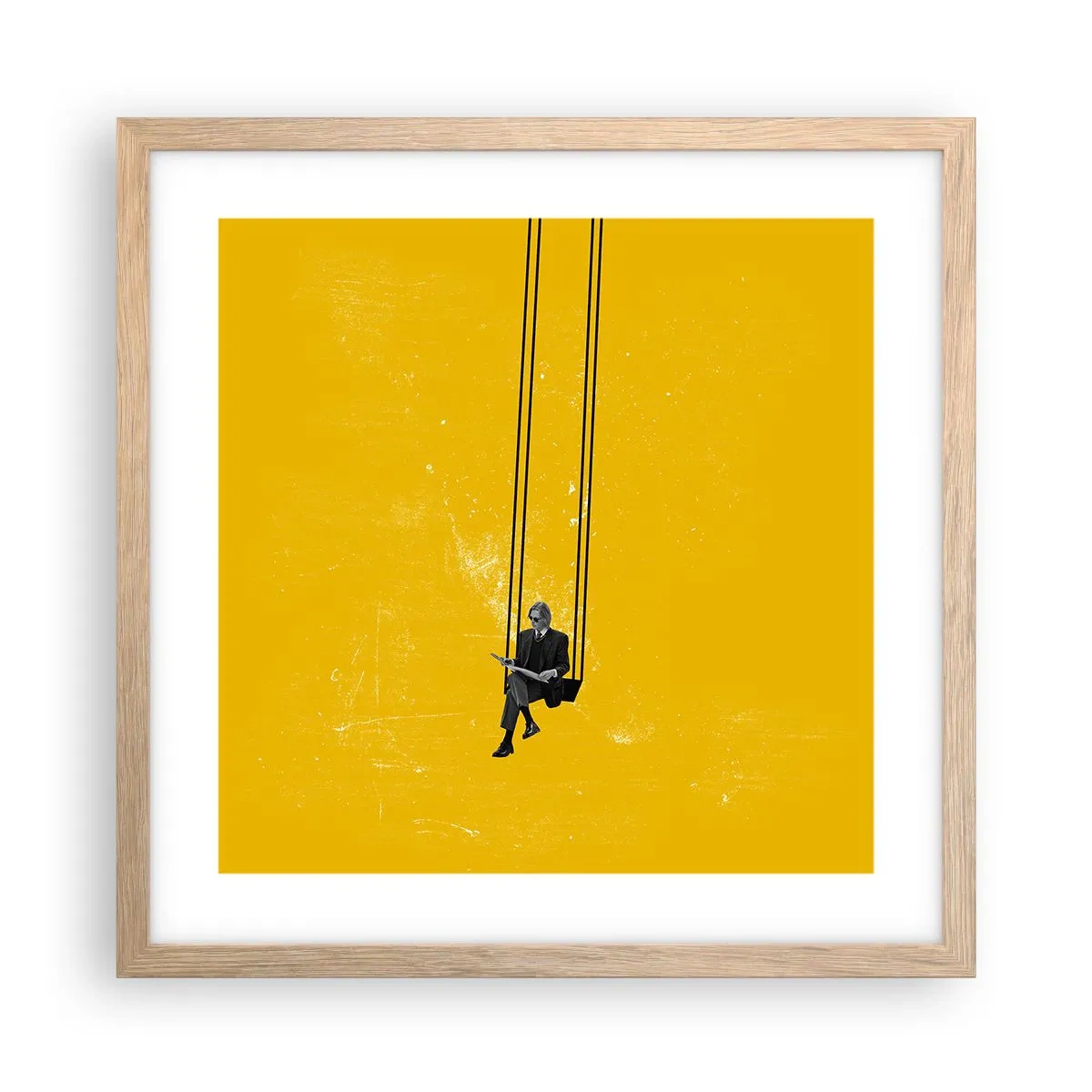 Plakat w ramie jasny dąb - Dzień jak co dzień - 40x40 cm