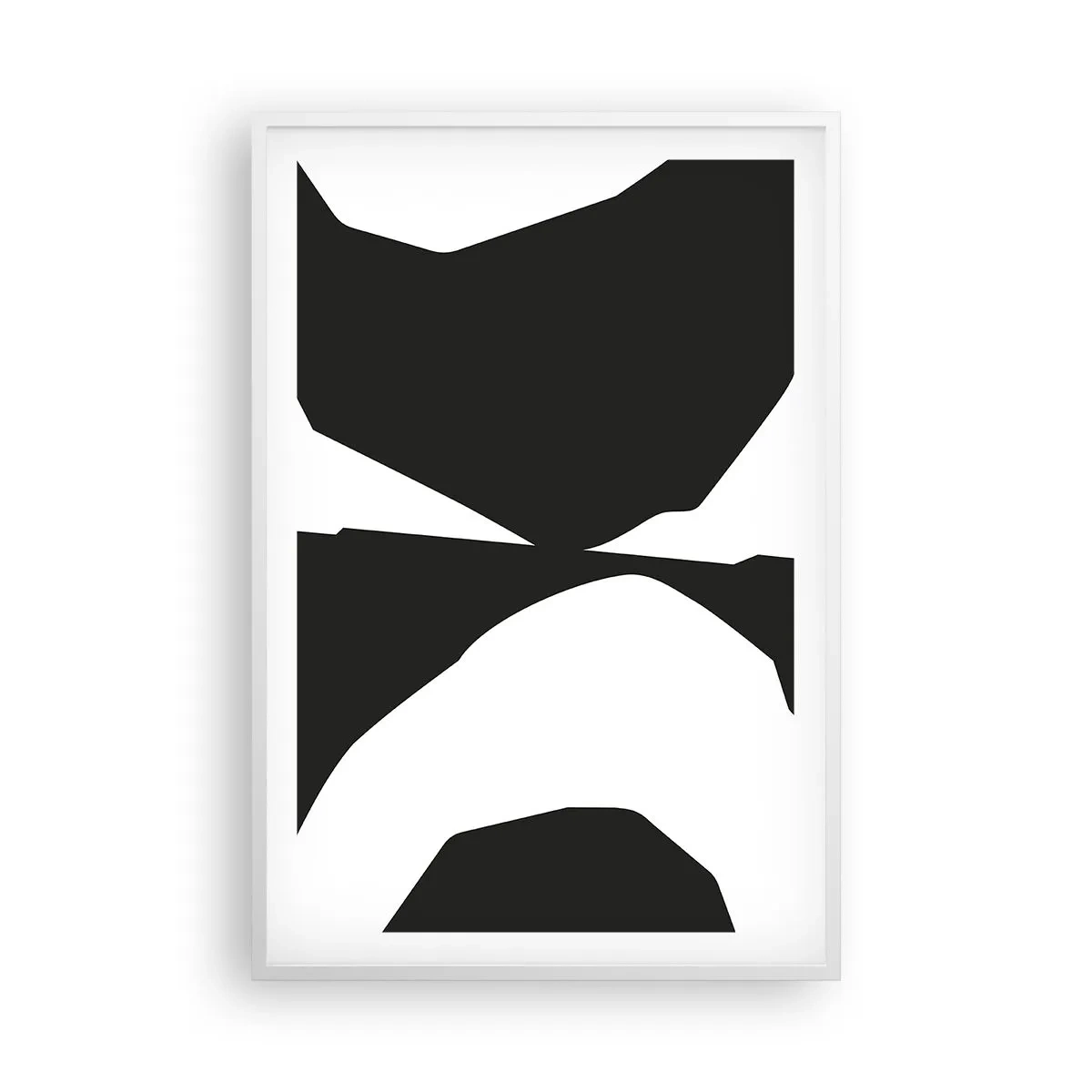 Plakat w białej ramie - Pozytyw -negatyw - 61x91 cm