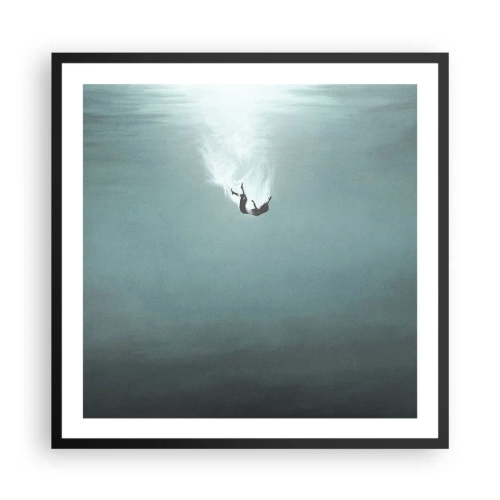 Plakat w czarnej ramie - W objęciach oceanu - 60x60 cm