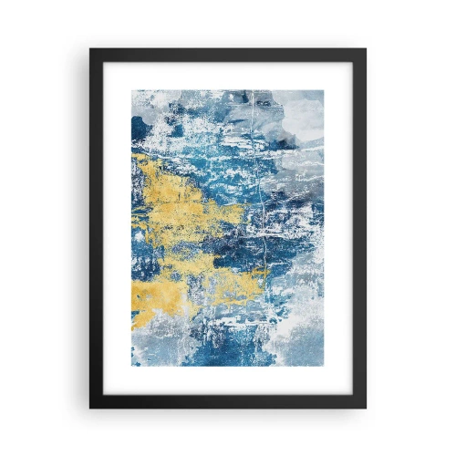 Plakat w czarnej ramie - Abstrakcja pełna pogody - 30x40 cm
