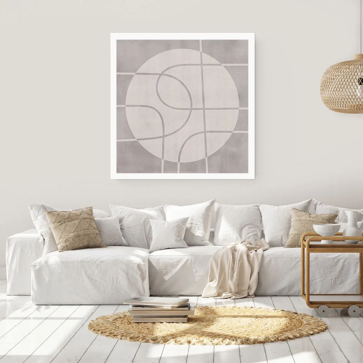 Plakat - Koliście i na wprost - 30x30 cm