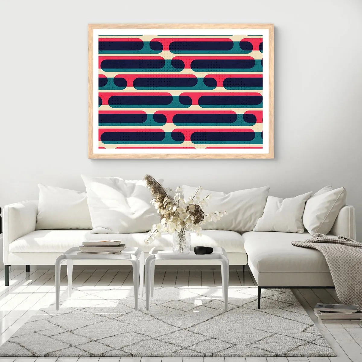 Plakat w ramie jasny dąb - W głąb i do przodu - 100x70 cm
