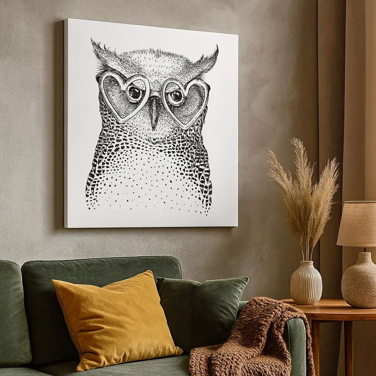 Obraz na płótnie - Mądrze i z miłością - 30x30 cm