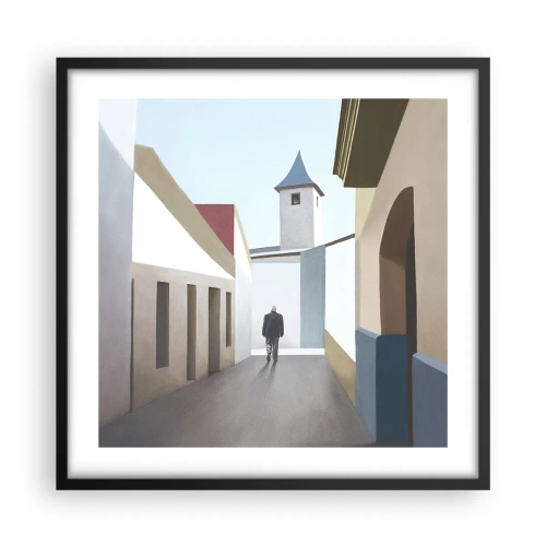 Plakat w czarnej ramie - Słoneczny spacer - 50x50 cm
