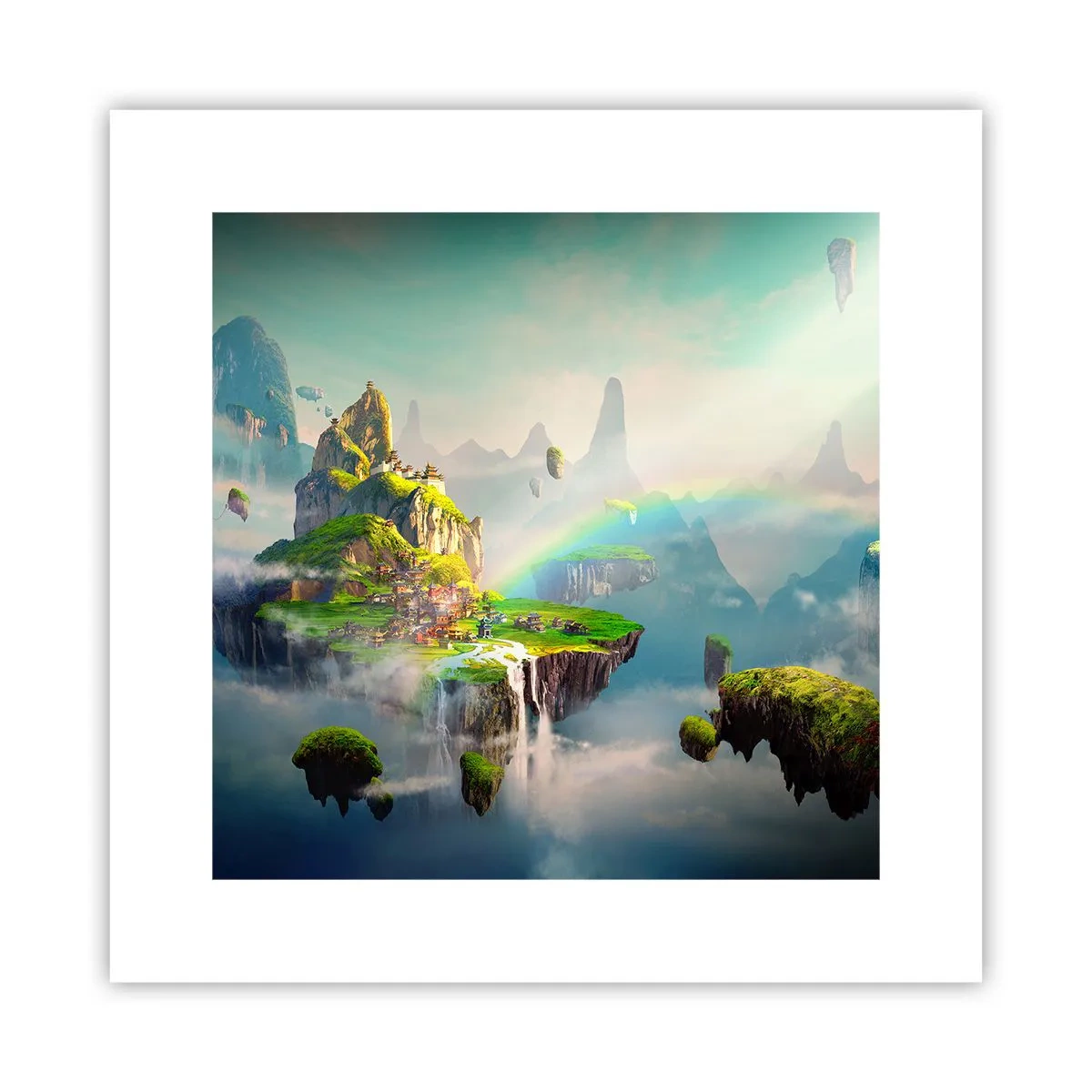 Plakat - Śródniebie - wyspy szczęśliwe - 30x30 cm