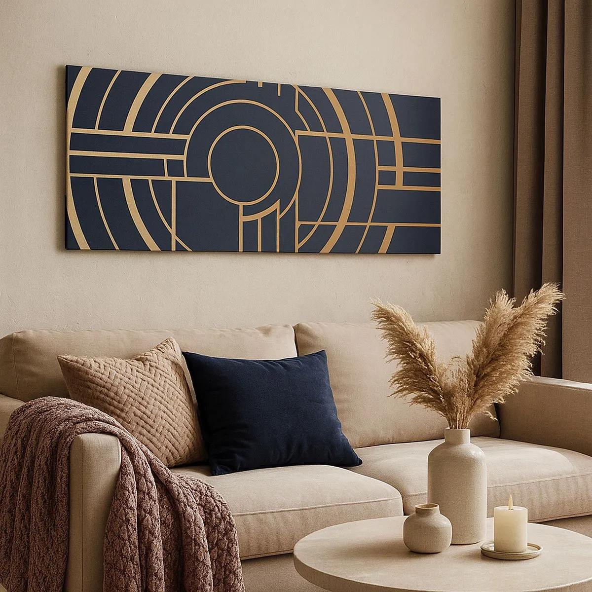 Obraz na płótnie - Obroty rzeczy - 100x40 cm