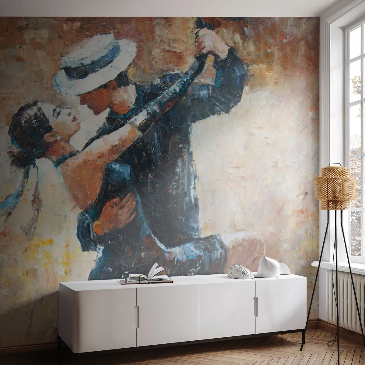Fototapeta na wymiar Premium Canvas - A la Rudolf Valentino - Abstrakcja, Taniec, Tango