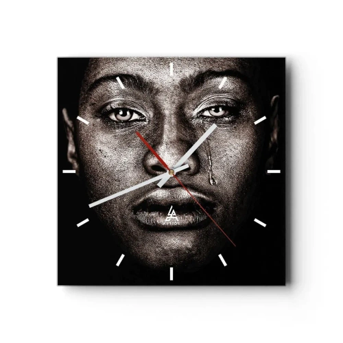 Zegar ścienny - Jedna łza - 40x40 cm