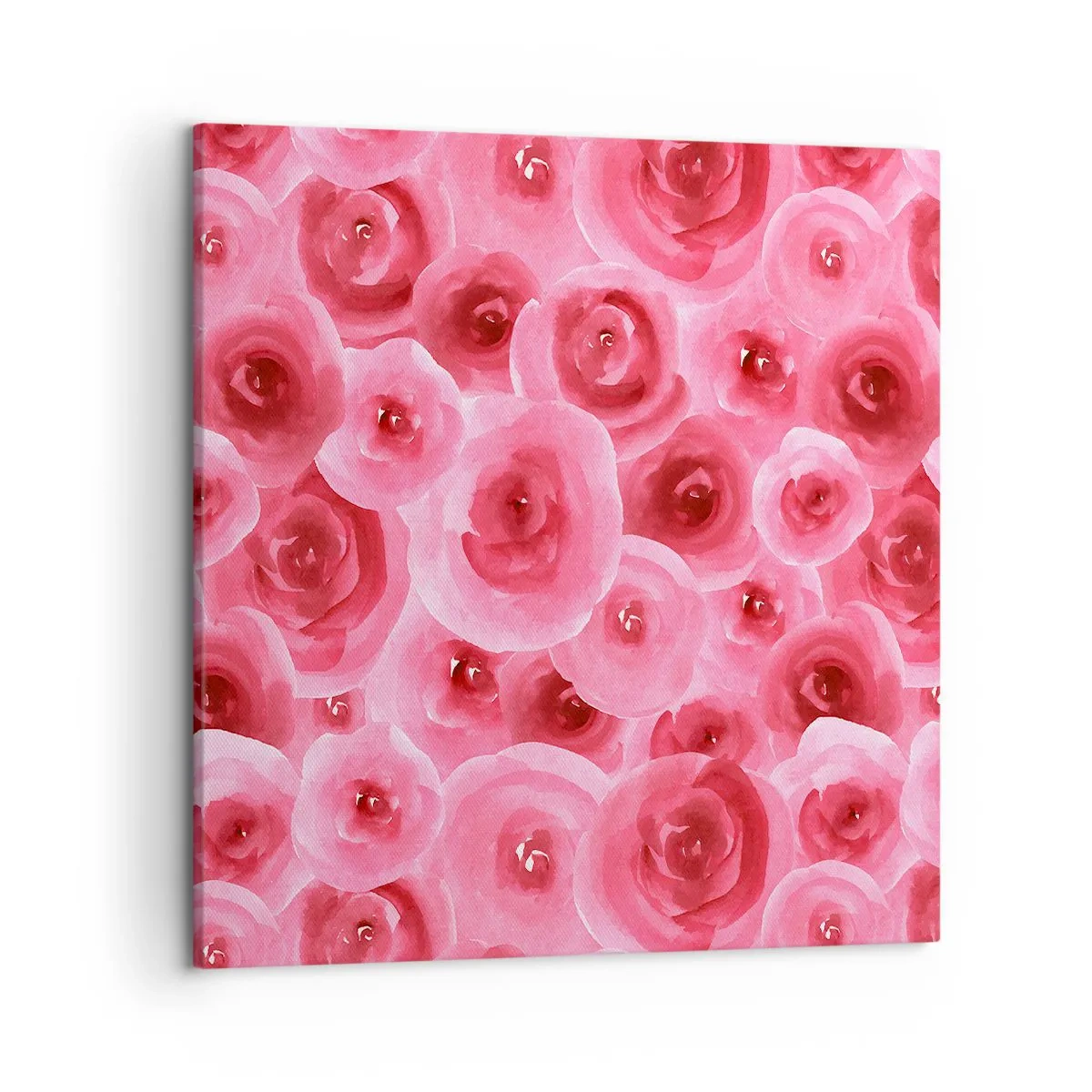 Obraz na płótnie - Róże na dole i na górze - 50x50 cm