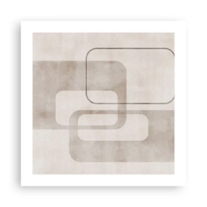 Plakat - Geometryczna fuga - 50x50 cm