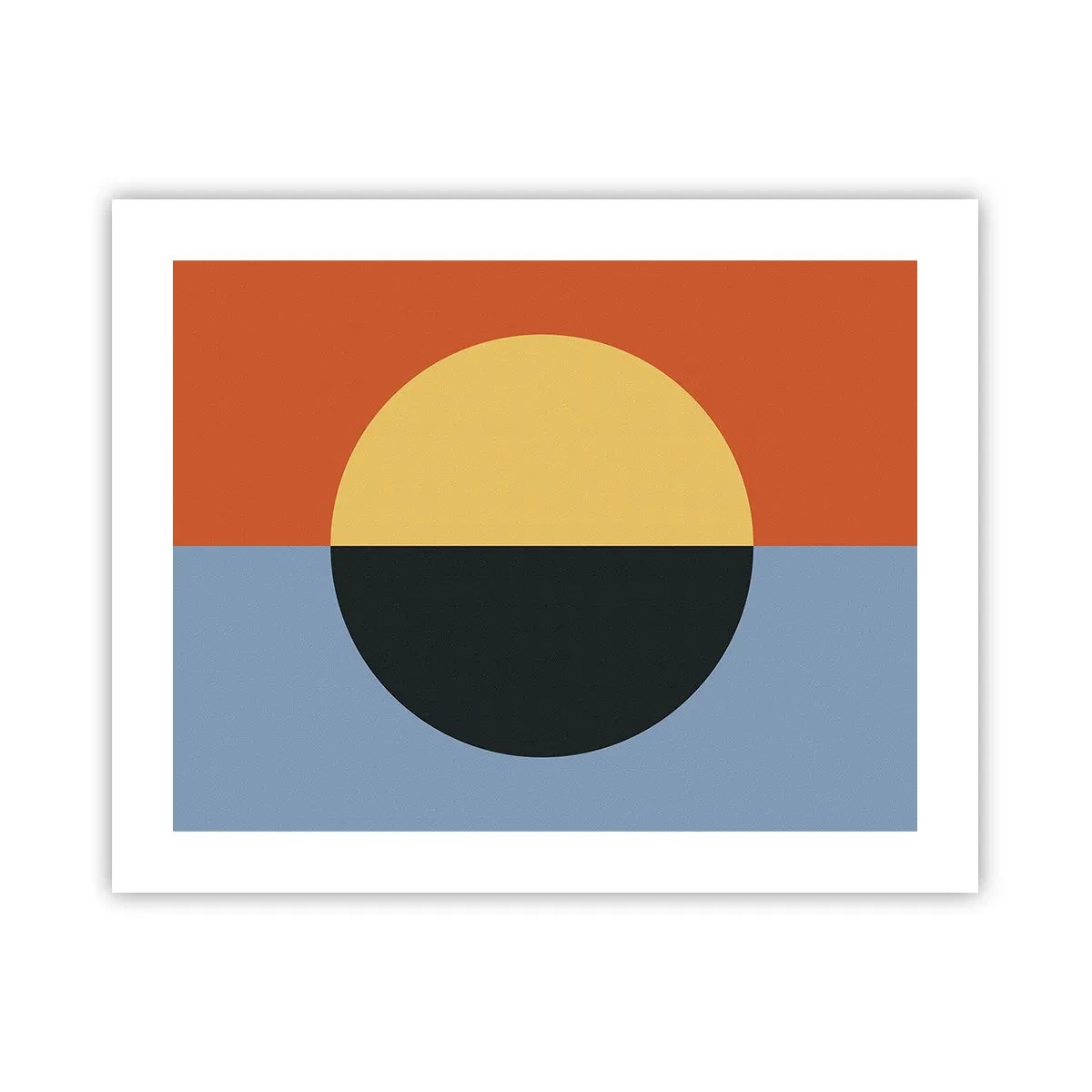 Plakat - Kompozycja ciepła i chłodu - 50x40 cm