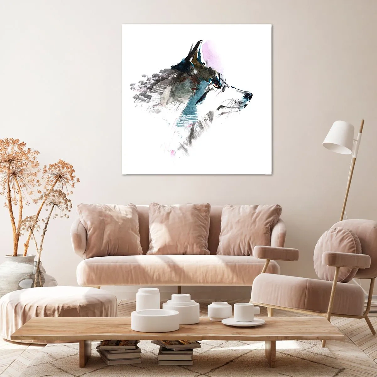 Obraz na płótnie - O wilku mowa - 70x70 cm