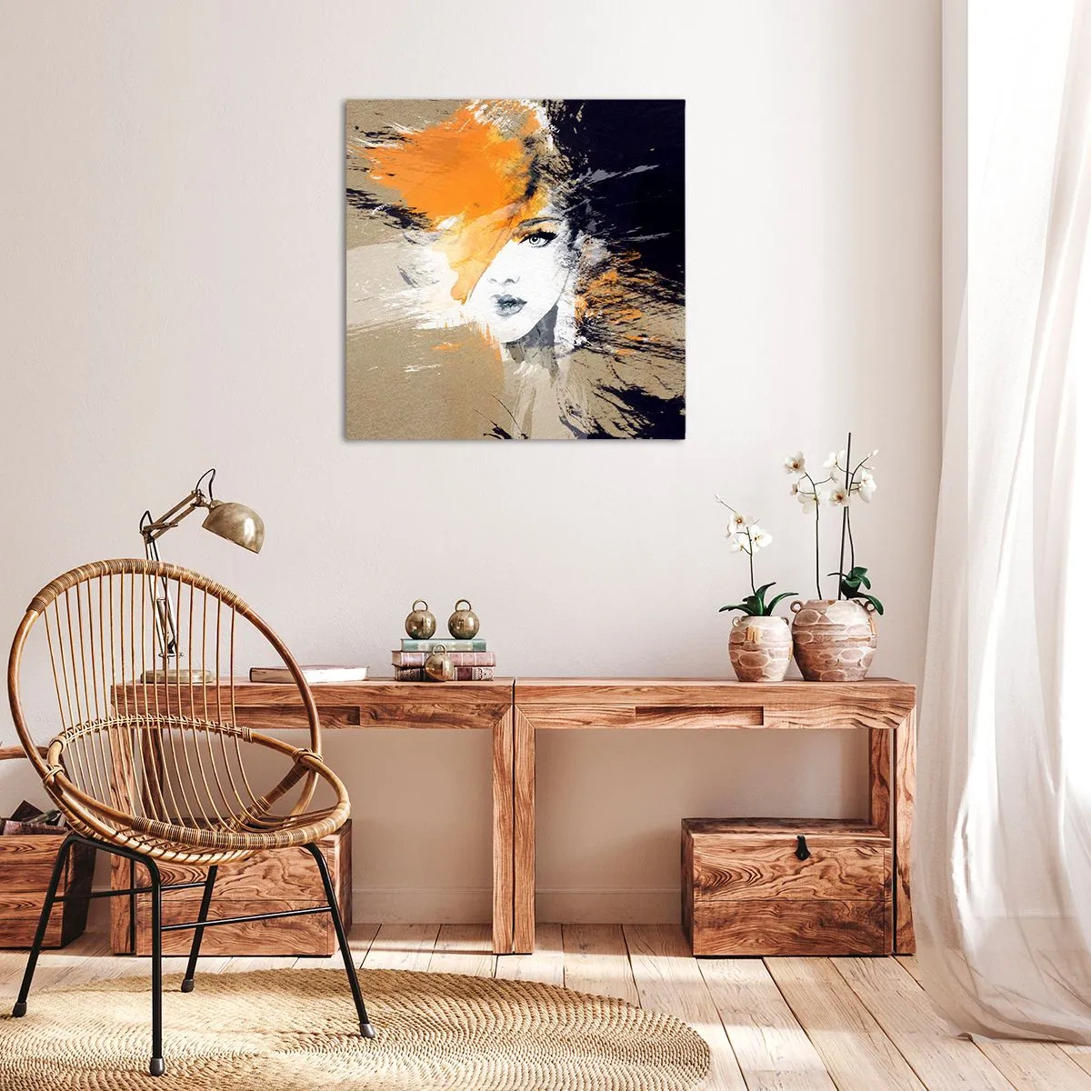 Obraz na płótnie - I staje się światło - 40x40 cm