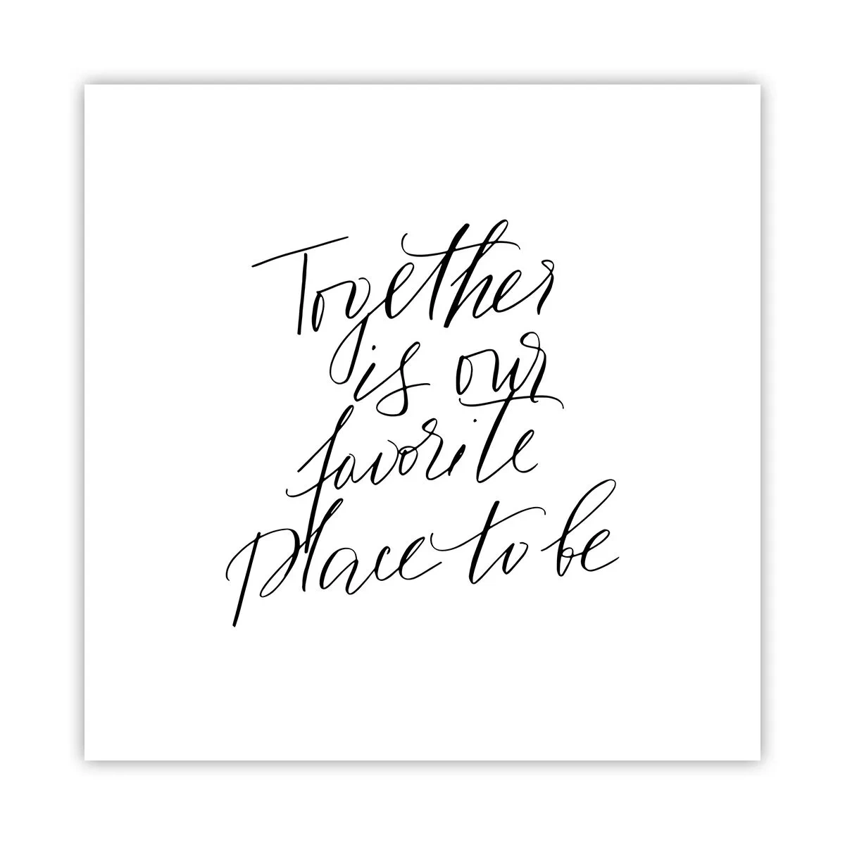 Plakat - Też to czujesz? - 50x50 cm