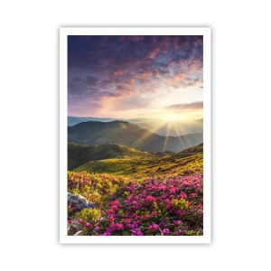 Plakat - Świeżość górskiego poranka - 70x100 cm