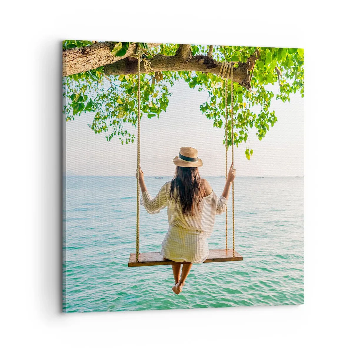 Obraz na płótnie - Życie jest piękne - 60x60 cm