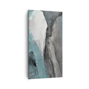 Obraz na płótnie - Abstrakcja: skały i lód - 55x100 cm
