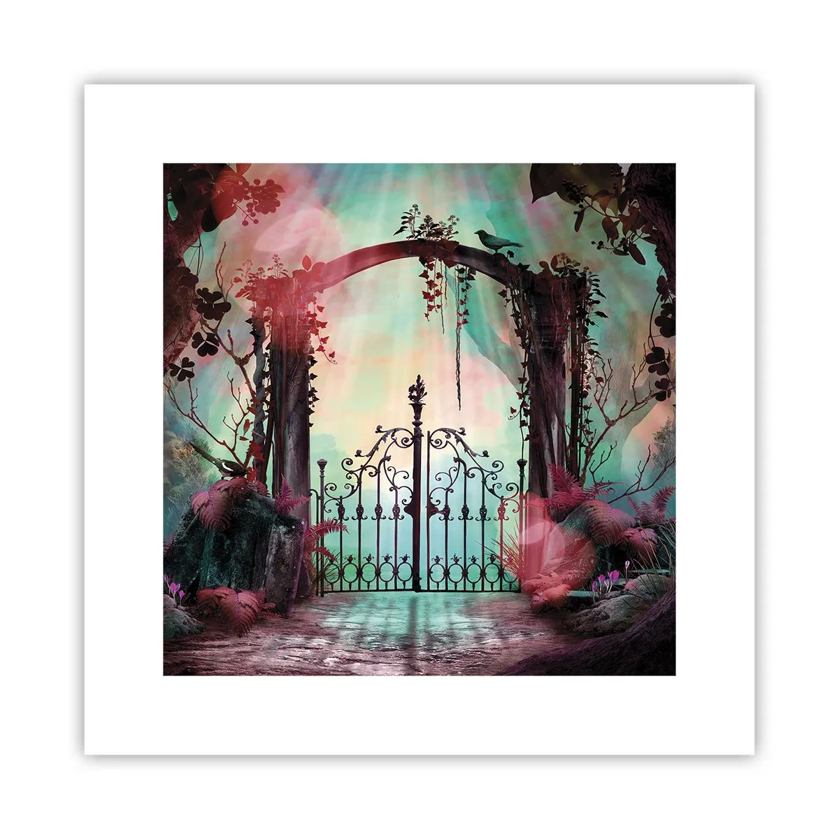 Plakat - Tajemniczy ogród - 30x30 cm
