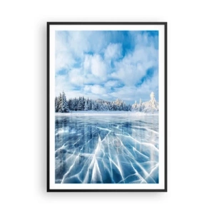 Plakat w czarnej ramie - Olśniewający i krystaliczny widok - 70x100 cm