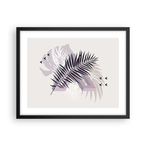 Plakat w czarnej ramie - Cień cienia - 50x40 cm