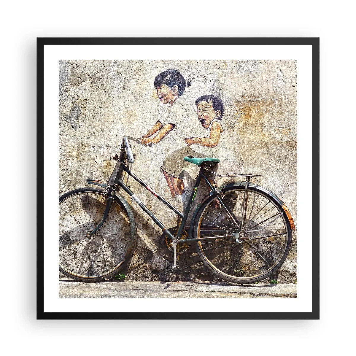 Plakat w czarnej ramie - Prawda czy fałsz? - 60x60 cm