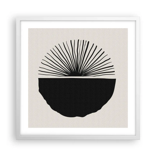 Plakat w białej ramie - Wachlarz możliwości - 50x50 cm