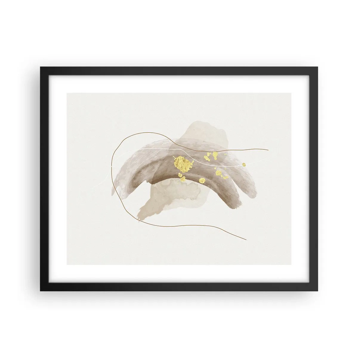 Plakat w czarnej ramie - Napotkane w przestrzeni - 50x40 cm