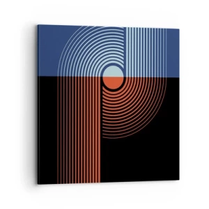 Obraz na płótnie - W geometrycznym uścisku - 70x70 cm