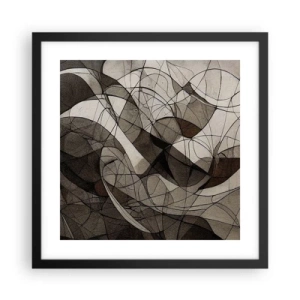 Plakat w czarnej ramie - Cyrkulacja barw ziemi - 40x40 cm