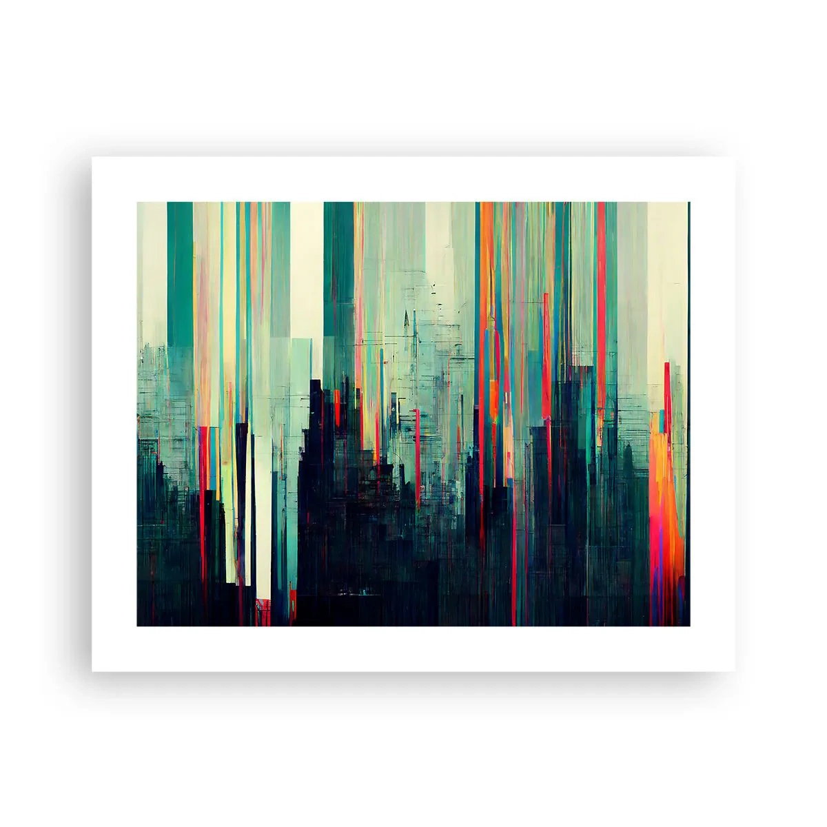 Plakat - Futurystyczne miasto - 50x40 cm