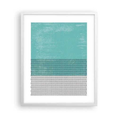 Plakat w białej ramie - Kompozycja zrównoważona - 40x50 cm