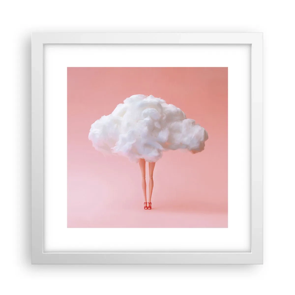 Plakat w białej ramie - Słodka obietnica - 30x30 cm