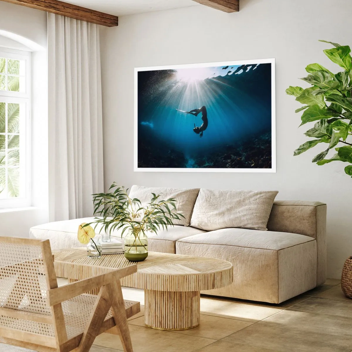 Plakat - Podwodny taniec - 40x30 cm