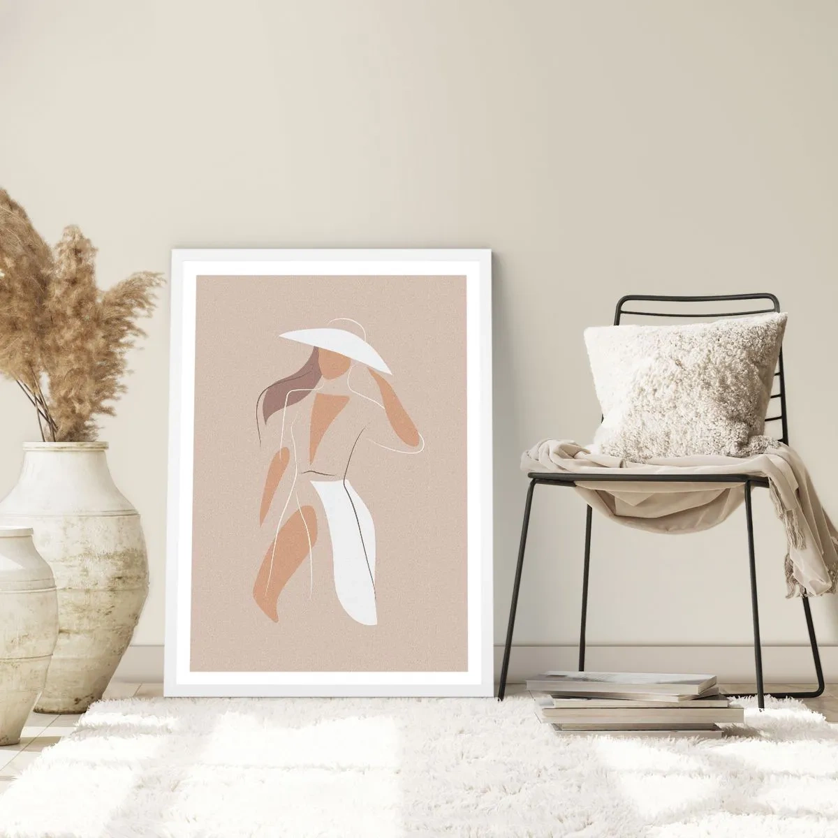 Plakat w białej ramie - Moda to zabawa - 40x50 cm