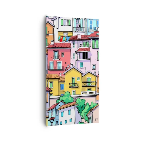 Obraz na płótnie - Wesołe miasto - 65x120 cm