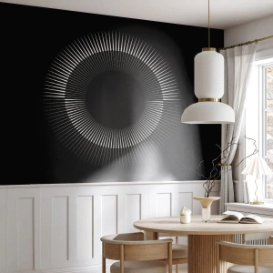 Fototapeta Premium Sand - Czarne Słońce - Ciemny, Słońce, Koło - 150x105 cm